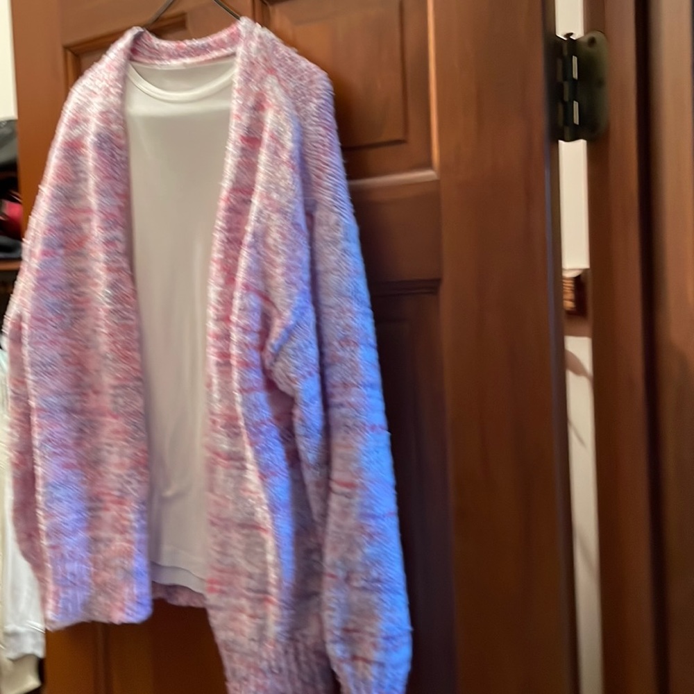 LILIANA Purple sweater cardigan